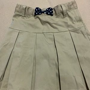 Cat & Jack Girls Stretch Twill Shorts - Beige Sz 7